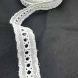 WHITE LACE 100% COTTON, SOLD BY THE METRES