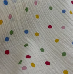 Muselina Estampada de Algodón 100 % por Metros