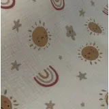Muselina Estampada de Algodón 100 % por Metros