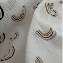 Muselina Estampada de Algodón 100 % por Metros
