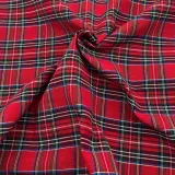 IRLANDA RED LUREX WOVEN TARTAN