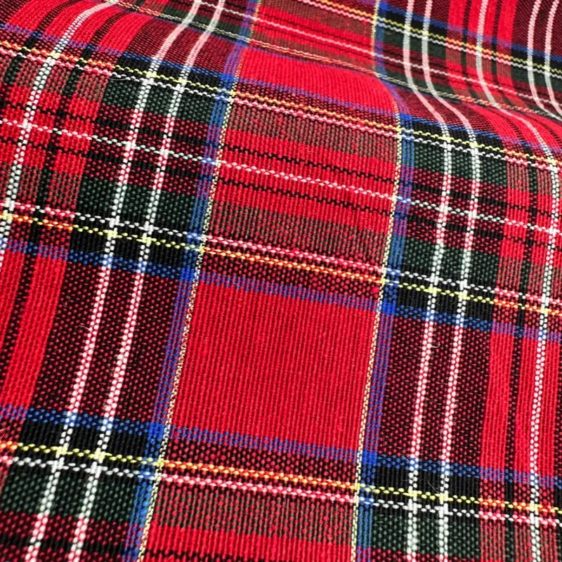 IRLANDA RED LUREX WOVEN TARTAN