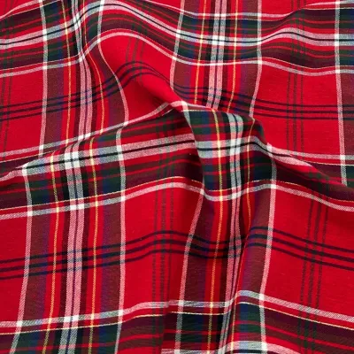 FRANKLIN RED LUREX WOVEN TARTAN