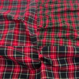 copy of FRANKLIN RED LUREX WOVEN TARTAN